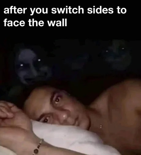 The other side of the bed - meme
