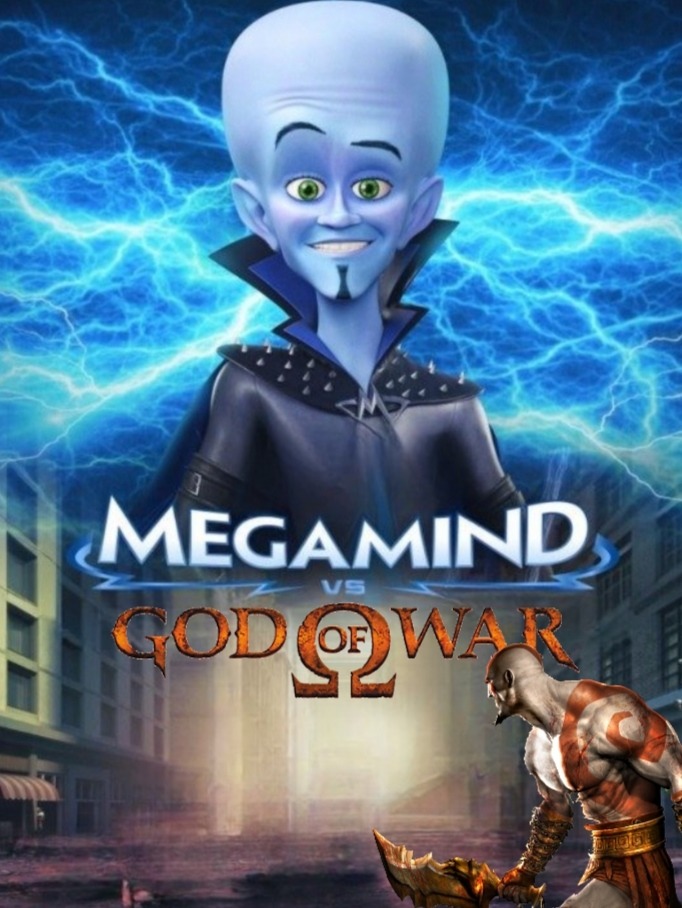 Megamente vs god of war - meme