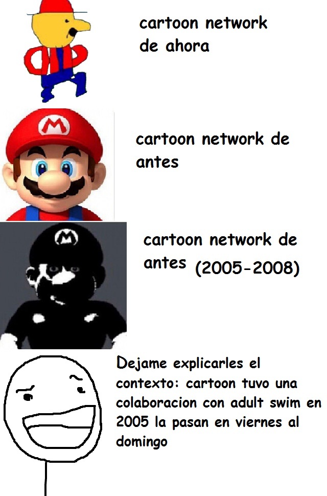 cartoon network en antiguas epocas - meme
