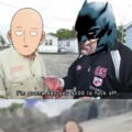Batman vs One Punch man