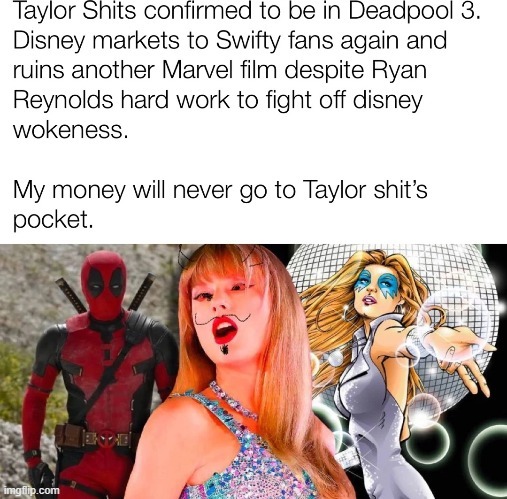 Taylor Swift in Deadpool 3 meme