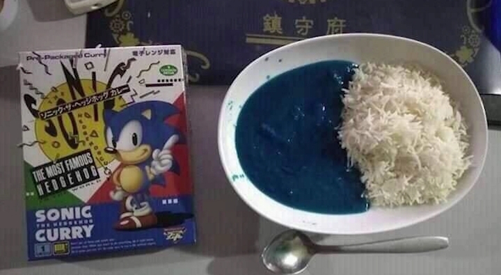 Blue curry - meme