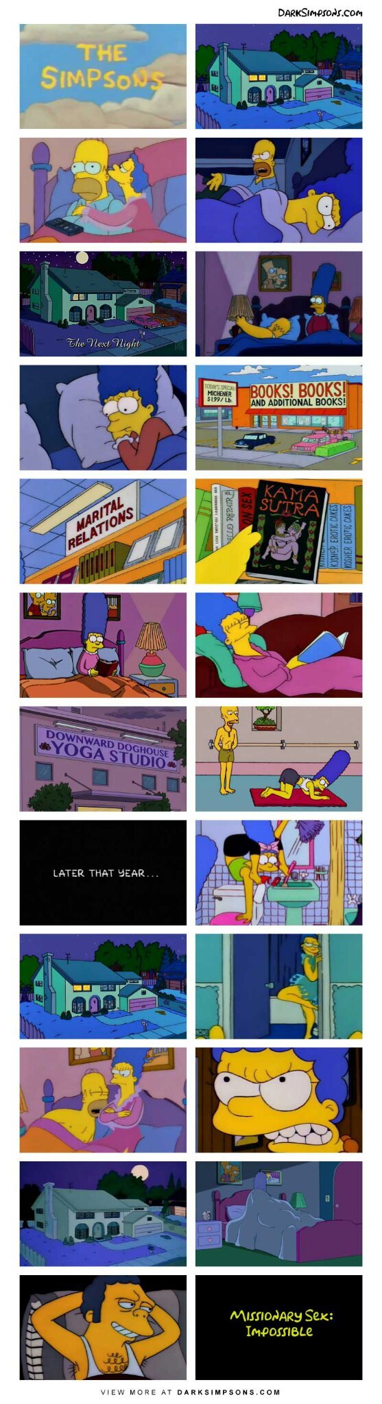 Marge va a yoga - meme