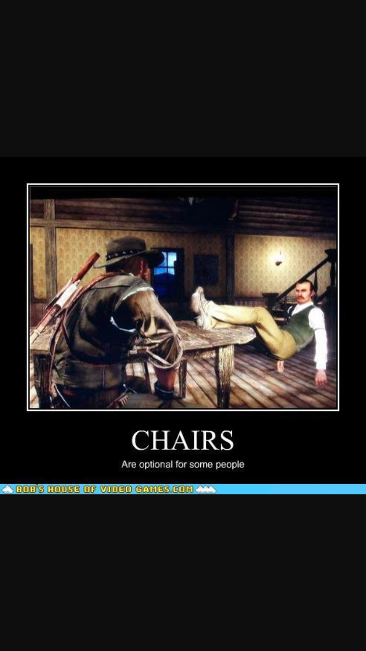Quand les chaises ne sont qu'optionnelles pour certaines personnes... - meme