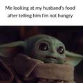 I'm 'not' hungry