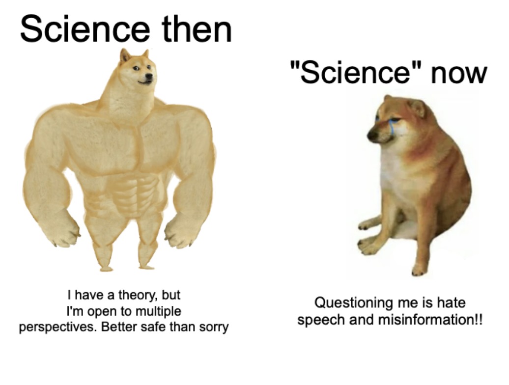 Scientology then vs scientology now - meme