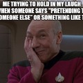 holding my laugh