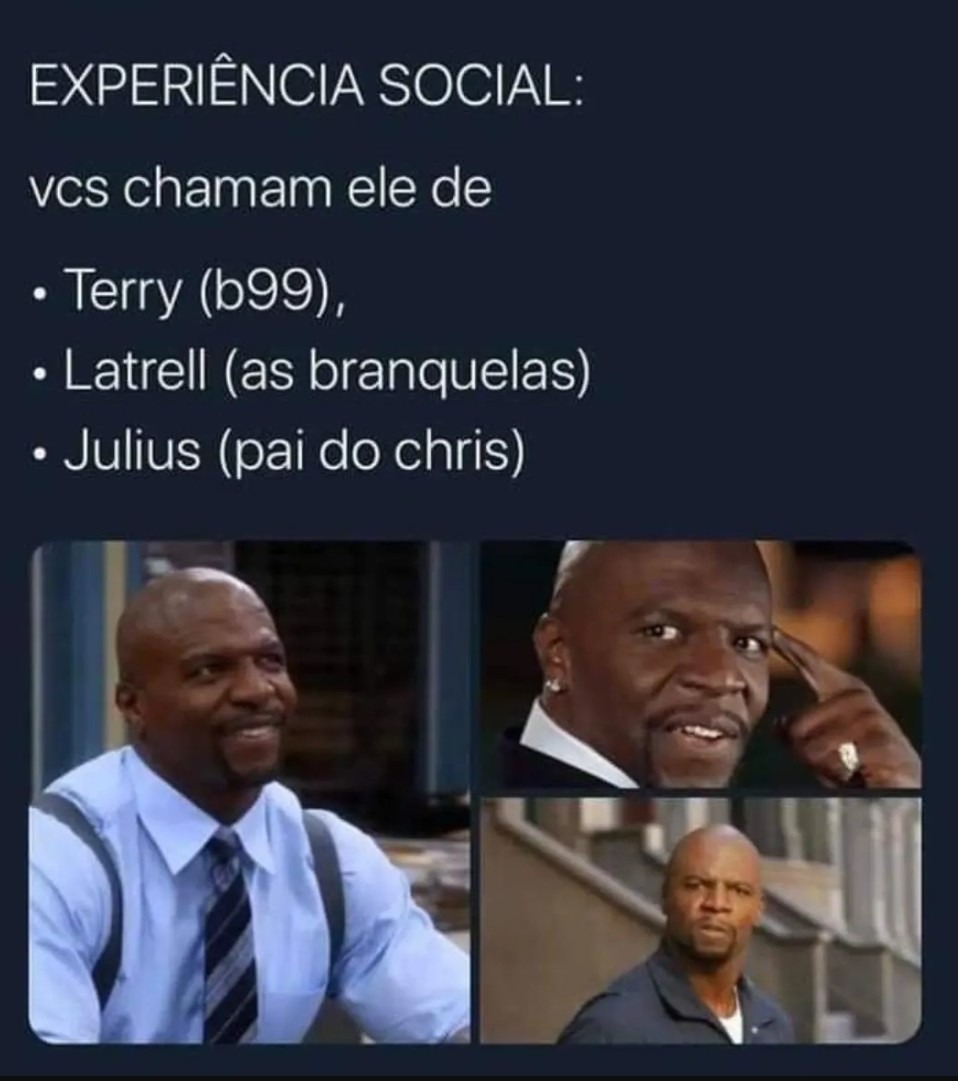 Eu chamo só de pai do Chris - meme
