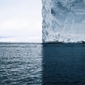 This iceberg's shadow divides the world into 4 perfect quadrants...