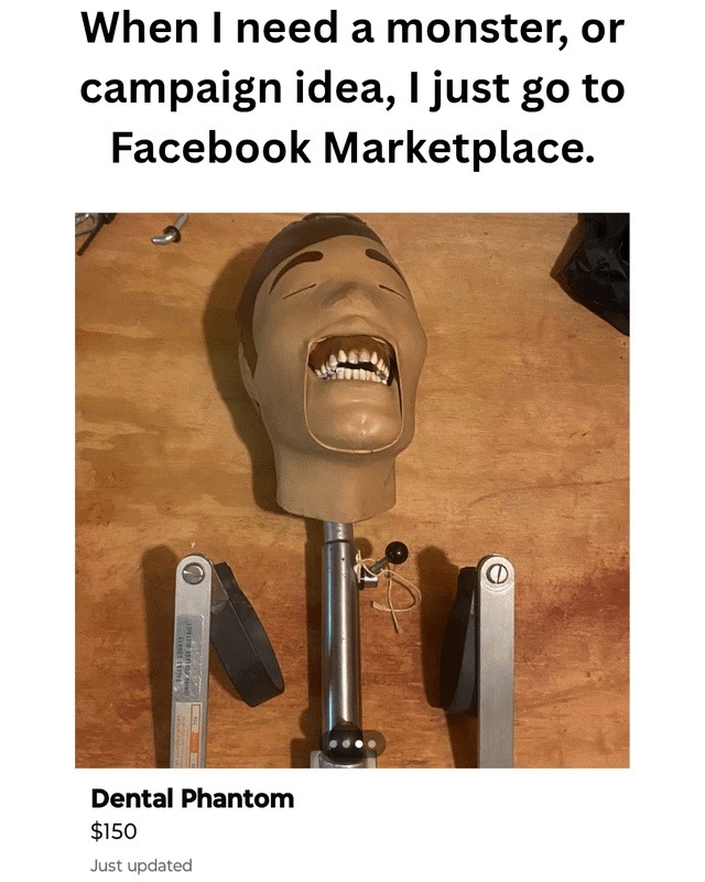 Need a monster idea? Facebook Marketplace has you covered - meme