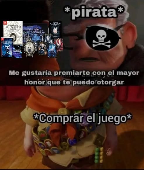 No soy pirata bro, solo estoy probando el juego antes de comprarlo - meme