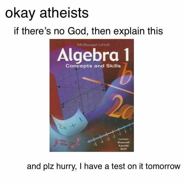 Checkmate atheists - meme