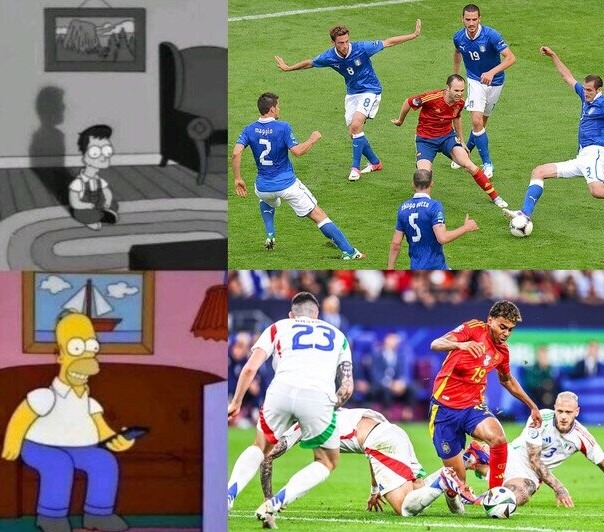 Del partido de España de ayer - meme