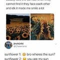 Sunflower, more like, ga*yflower