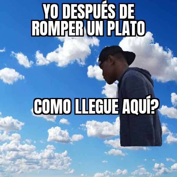 Lo último q vio fue la chancla - meme