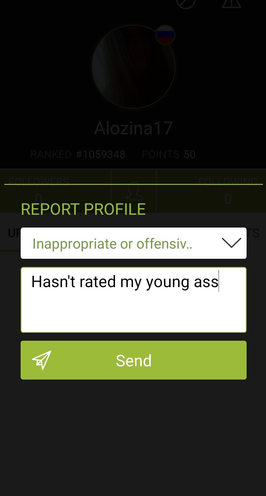 Alozina17 rate my young ass bitch - meme