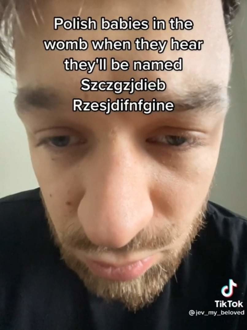 Polish is what was left after Germany and Russia stole all the good letters - meme
