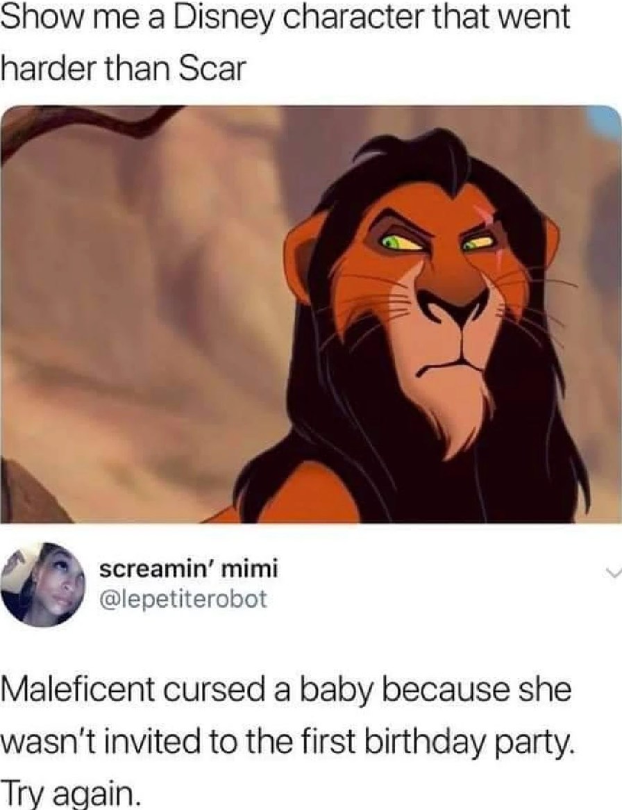 Maleficent or Scar - meme