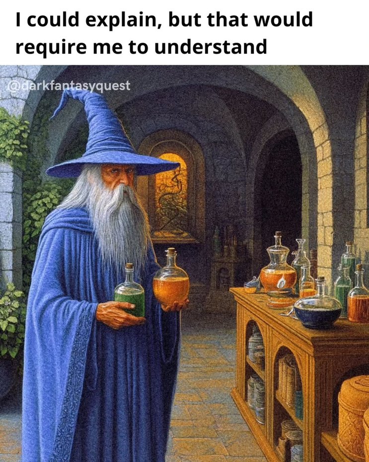 I could explain it, but that would require understanding it first - meme