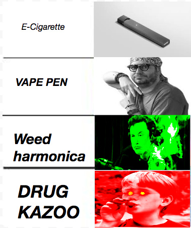 evolution of vapor - meme