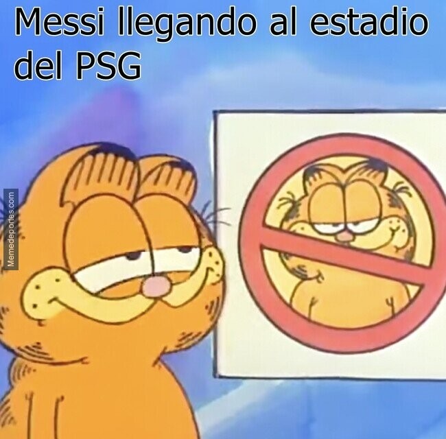 Messi llegando al PSG hasta que se vaya - meme