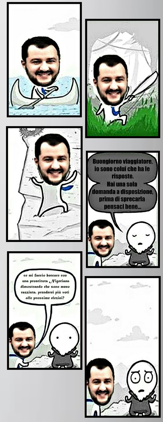 Salvini monelloh, cito Rikimitik - meme