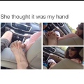 elle a cru que c'était ma main mdrrrr