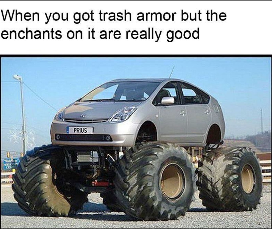 Iron armour be like - meme