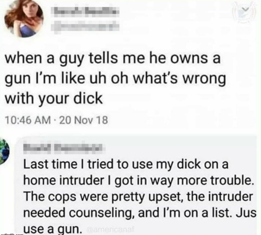 big man with a gun - meme