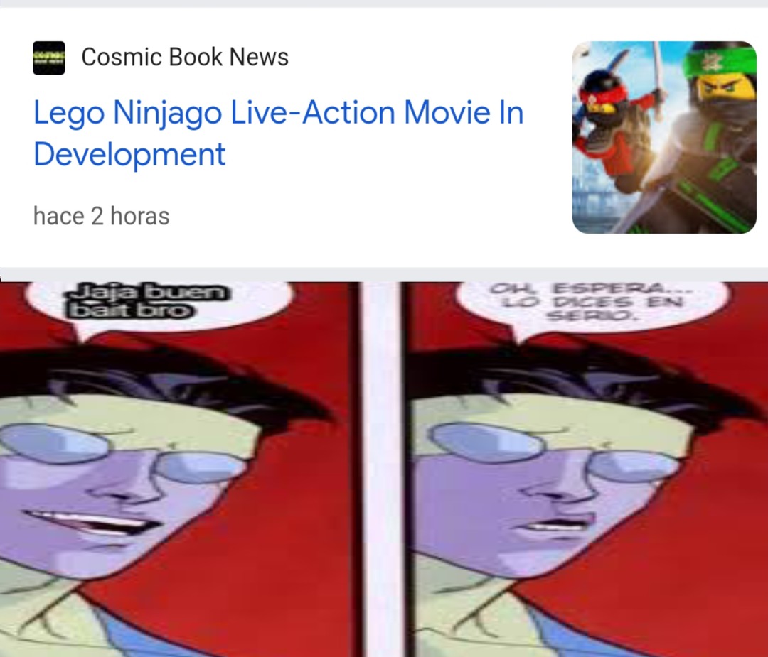 Cómo quisiera qué fuera falso esto, Post data: Ninjago la película = dragón ball evolution, nadie me hará cambiar de opinión - meme