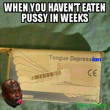 Sad, sad tongue :( - meme