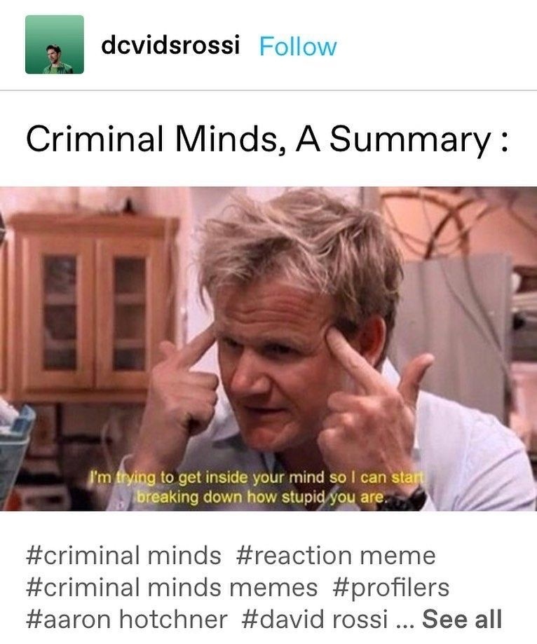 criminal minds - meme