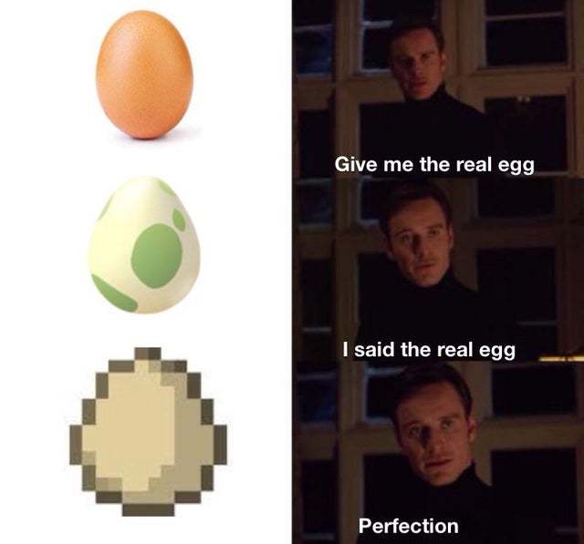 Give me the real egg - meme