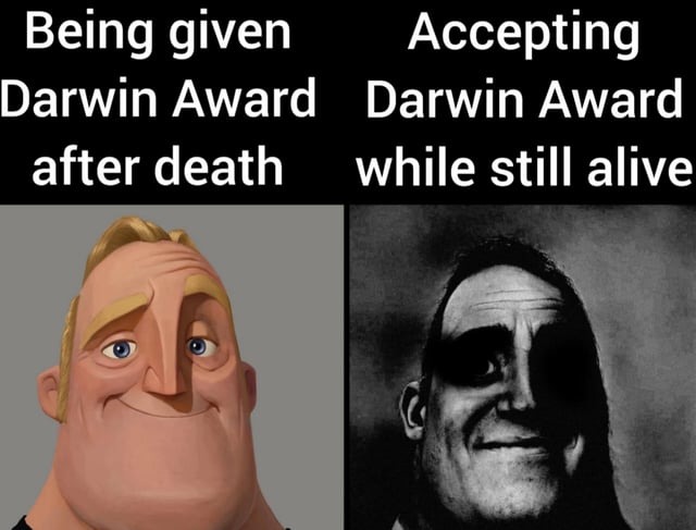 Darwin award meme