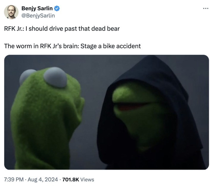 RFK Jr. dead bear cub story meme