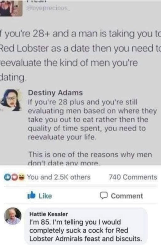 Red lobster is worth it - meme