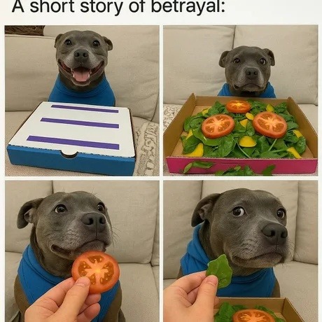 A snort story of betrayal, trust broken - meme