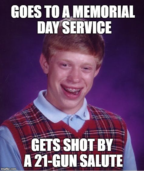 Went to a Memorial Day service, almost didn’t leave - meme