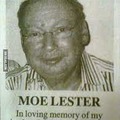 in loving memory of moe