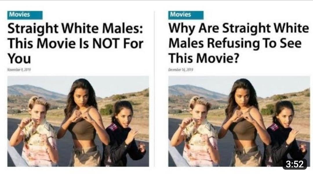 Straight whites got all the cash. Pissing them off is going to be catastrophic for your bottom line - meme