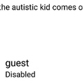Title is autistic