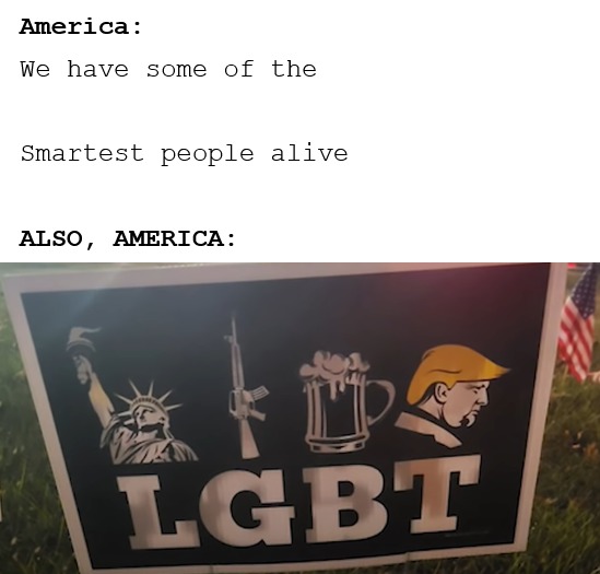 America's own version of LGTB - meme