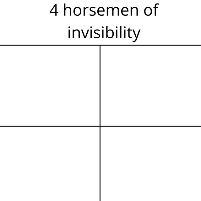 Horsemen of invisibility - meme