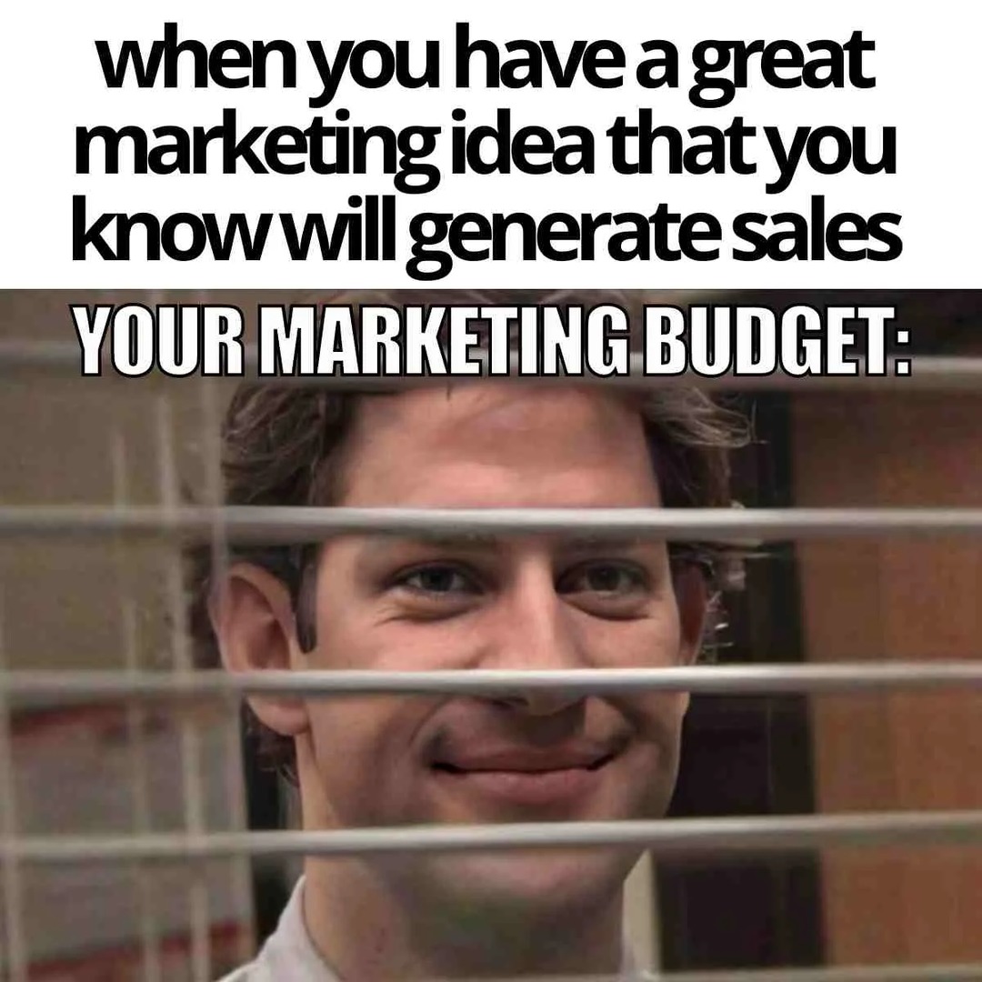 Marketing budget - meme