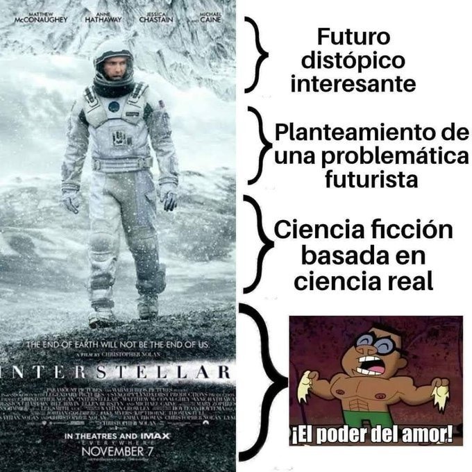 Meme del argumento de Interstellar