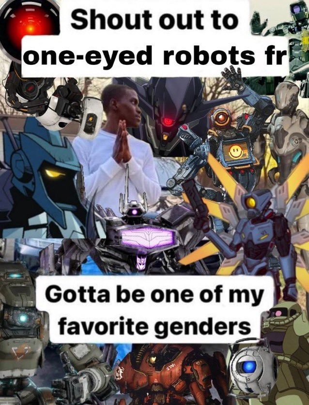 One eyed robots are badass - meme