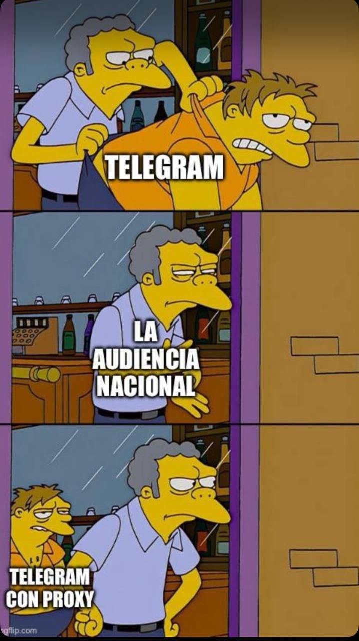 Meme del baneo de Telegram en españa