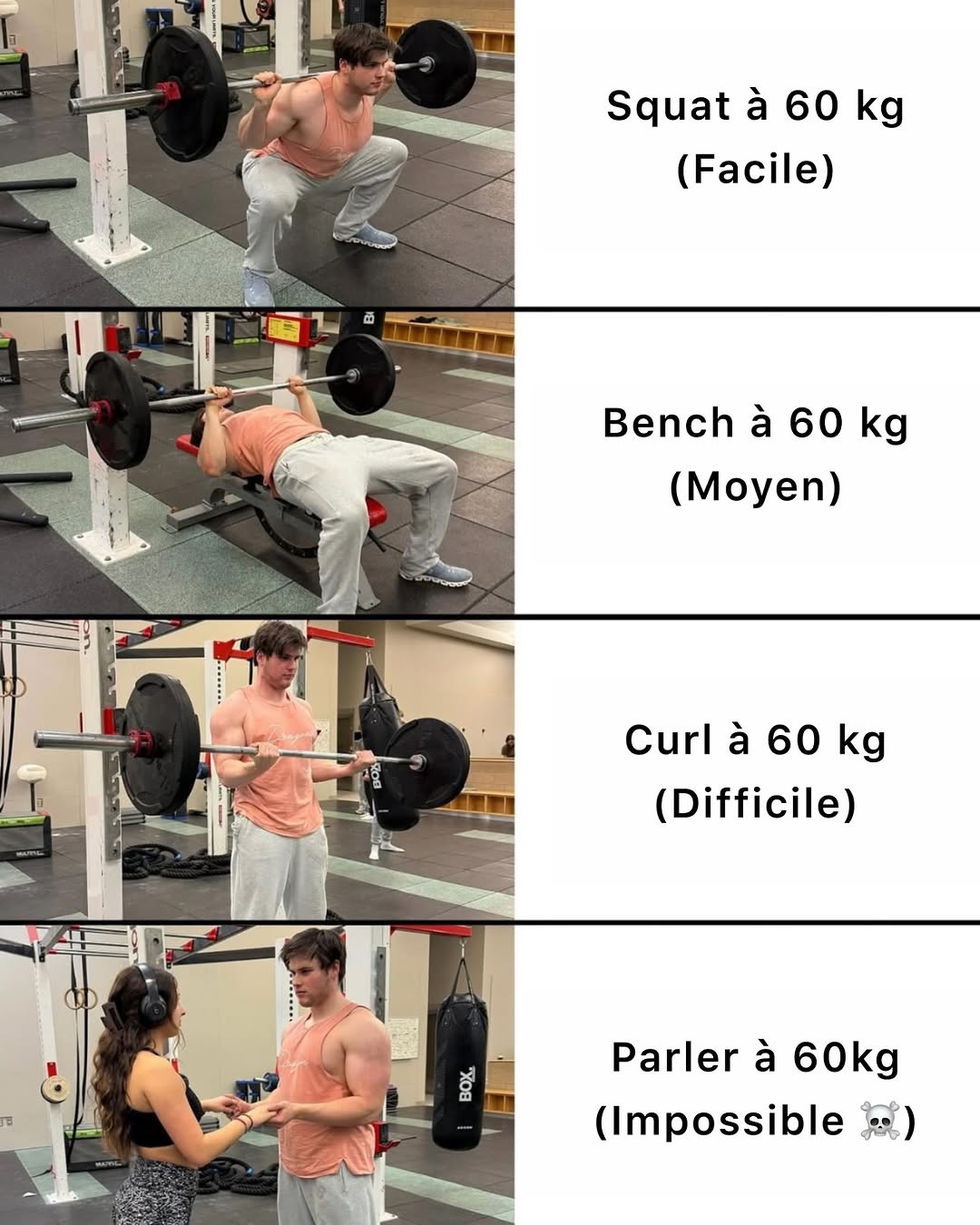 Parler à 60 kg ? C’est la vraie épreuve - meme