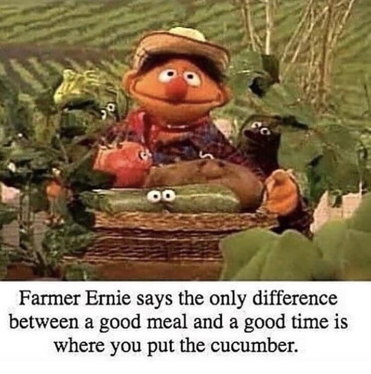 Where does the cucumber goes? - meme
