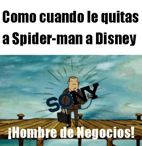Spiderman se va de Marvel - meme